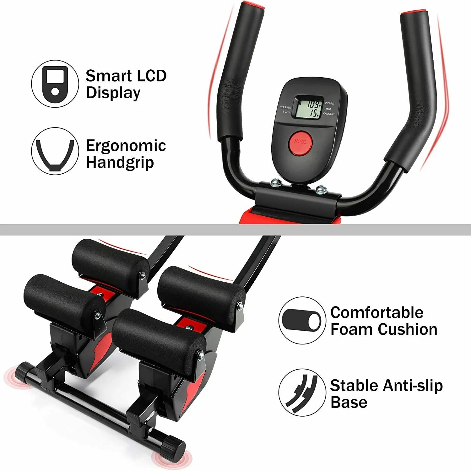 Youloveit Ab Machine - Professional Abdominal Trainer for Home Gym Fitness and Exercise Equipment for Women